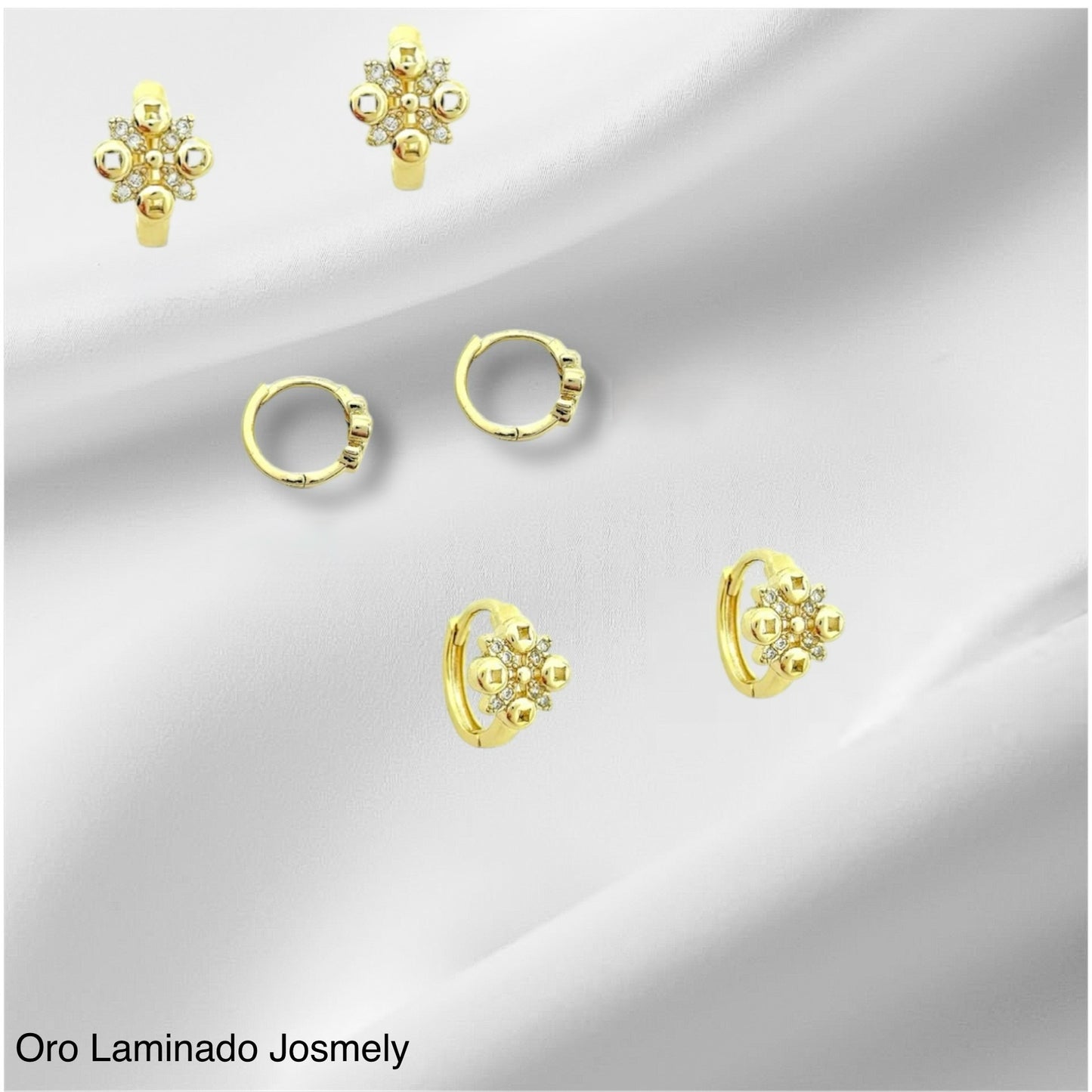 High Quality Small Flower Hoop Earrings