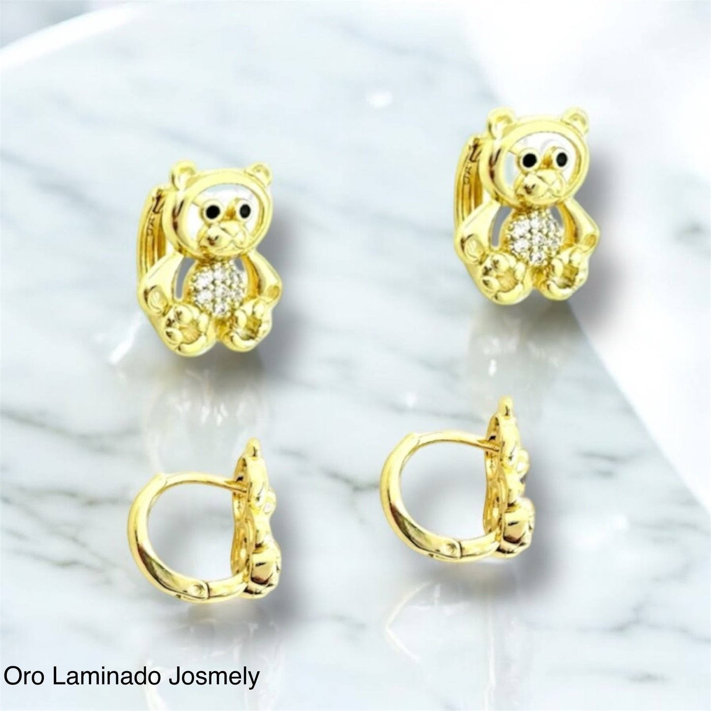 High Quality Bear Hoop Earrings